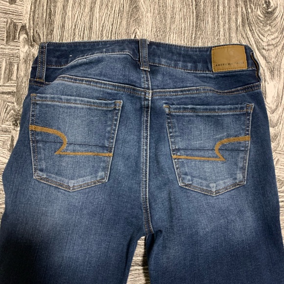 American Eagle Distressed Skinny Jeans 4 long - Picture 6 of 8